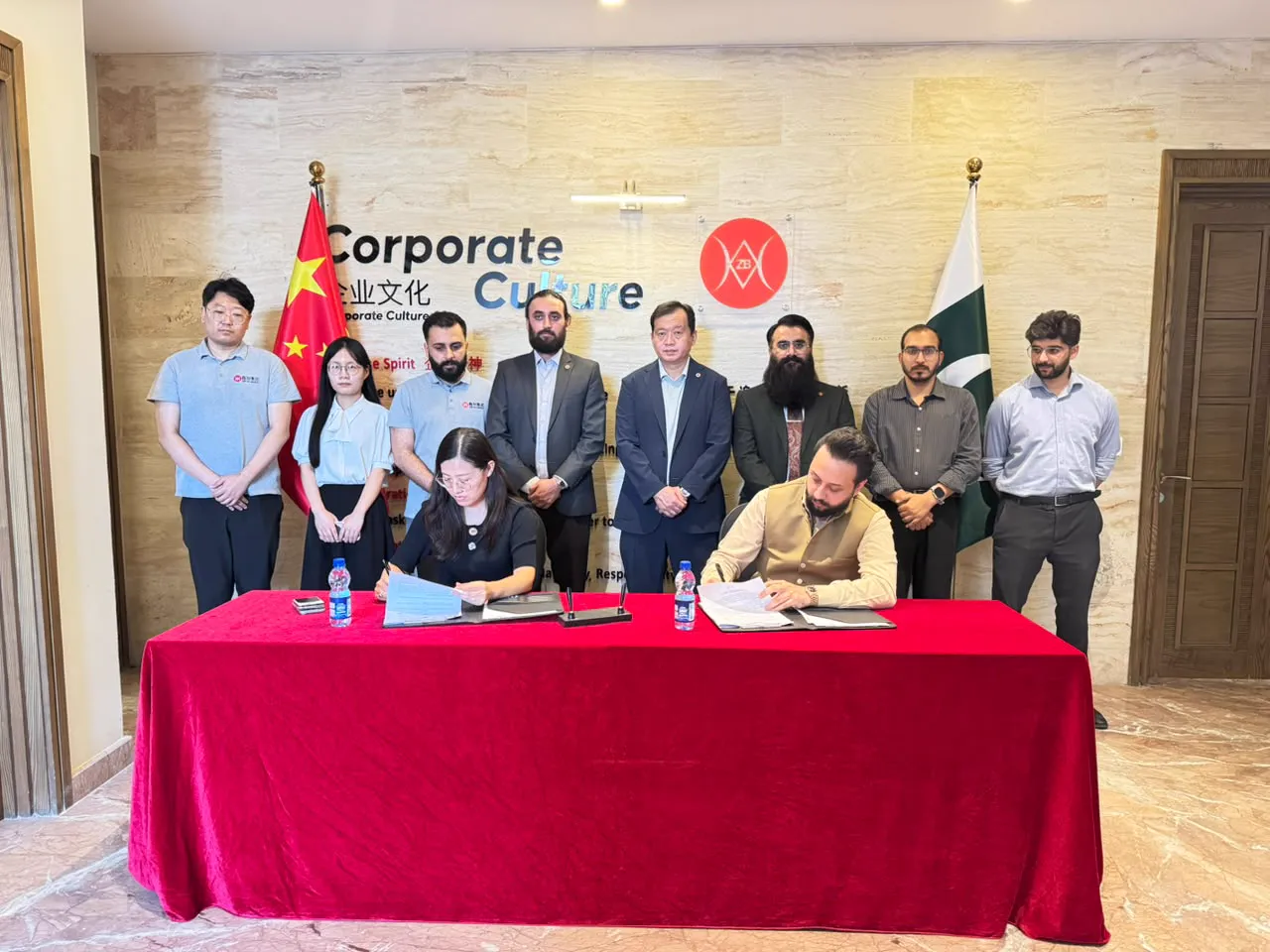 Signing ceremony with Chinese industrial partners